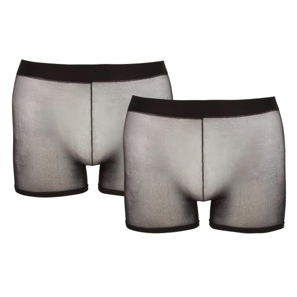 Svenjoyment - cueca boxer transparente - conjunto 2 peças - preto S-L