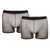 Svenjoyment - cueca boxer transparente - conjunto 2 peças - preto S-L
