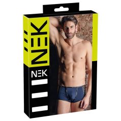   NEK - cueca boxer masculina - renda com cadarço - preto e azul