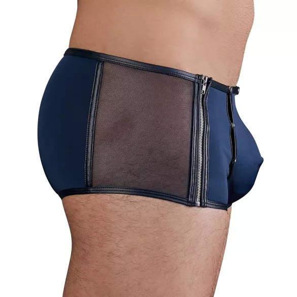 NEK - cueca boxer masculina - renda com cadarço - preto e azul
