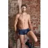 NEK - cueca boxer masculina - renda com cadarço - preto e azul