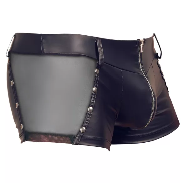 Svenjoyment - cueca boxer masculina brilhante - preto - XL
