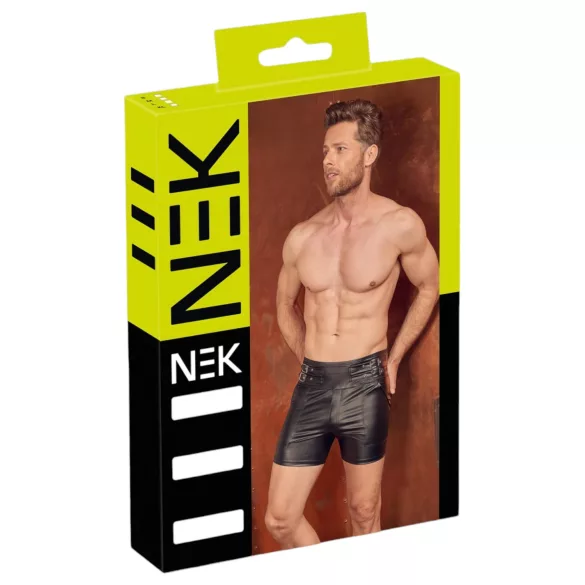 NEK - short masculino com fivela metálica - preto
