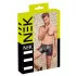 NEK - cueca boxer com zíper - detalhe vermelho lateral - preta