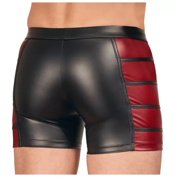 NEK - cueca boxer com zíper - detalhe vermelho lateral - preta - M