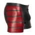 NEK - cueca boxer com zíper - detalhe vermelho lateral - preta - L