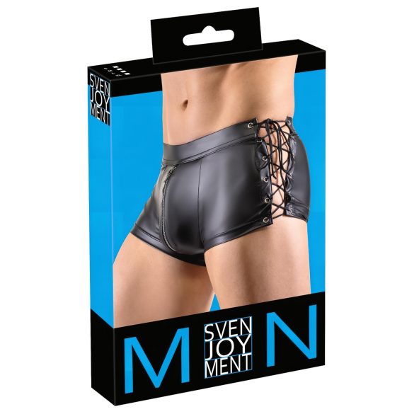 Svenjoyment - boxer masculino lateral com cordão - preto - L
