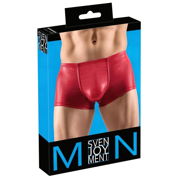 Svenjoyment - cueca boxer push-up masculina - brilho - vermelho - 2XL