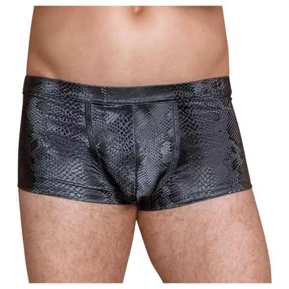 NEK - Boxershort com Padrão de Pele de Cobra (preto)