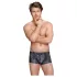 NEK - Boxershort com Padrão de Pele de Cobra (preto)