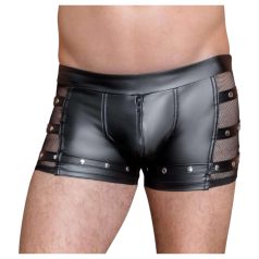 NEK - cueca boxer masculina - tachinhas e zíper - preta