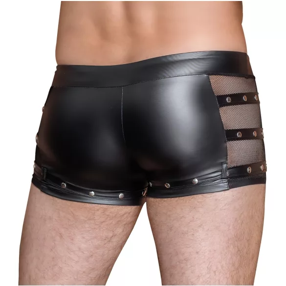 NEK - cueca boxer masculina - tachinhas e zíper - preta - L