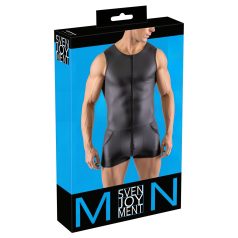 Svenjoyment - macacão masculino sem mangas (preto)