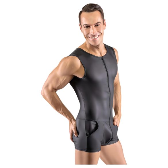 Svenjoyment - macacão masculino sem mangas (preto) - L