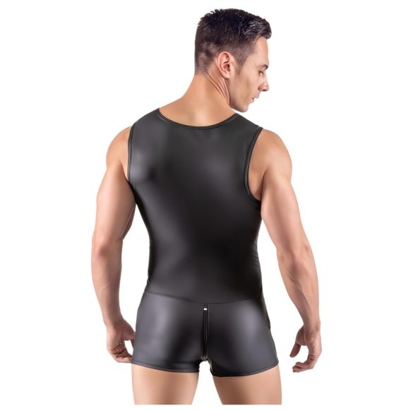 Svenjoyment - macacão masculino sem mangas (preto) - L