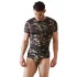 NEK - camiseta masculina camuflada (verde-marrom)