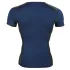 NEK - camisa masculina sexy com cordão e renda preta - azul - M