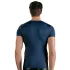 NEK - camisa masculina sexy com cordão e renda preta - azul - M