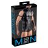 Svenjoyment - top masculino sem mangas - efeito busto - preto - M