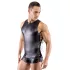 Svenjoyment - Camiseta masculina com laço lateral fosca (preta)