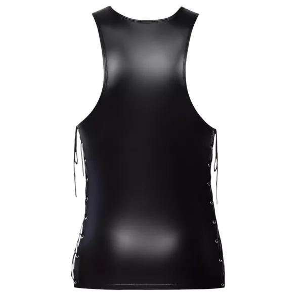 Svenjoyment - Camiseta masculina com laço lateral fosca (preta)