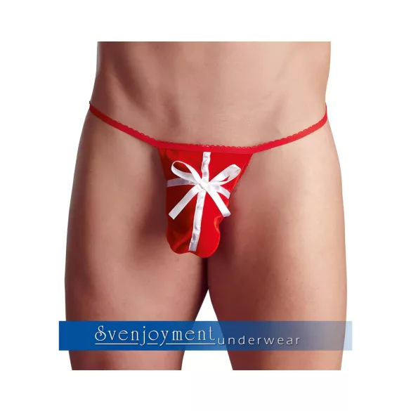 Tanga vermelha de Natal para homem, ideal para presente (tamanhos S-L)