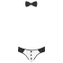Svenjoyment - tanga de garçom masculino - conjunto fantasia - preto e branco