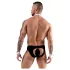 Svenjoyment - tanga de garçom masculino - conjunto fantasia - preto e branco - M