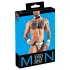 Svenjoyment - tanga de garçom masculino - conjunto fantasia - preto e branco - L