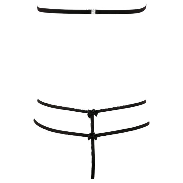 Cottelli - Conjunto rendado aberto (preto) - M