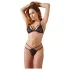 Cottelli - Conjunto de lingerie rendado aberto - preto - XL