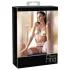 Abierta Fina - conjunto sutiã sensual - renda preta - 85B/L