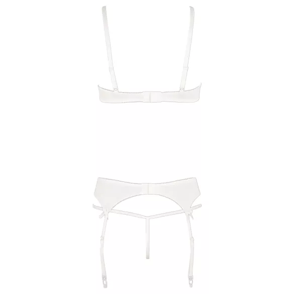 Abierta Fina - conjunto sutiã sensual - renda preta - 85B/L