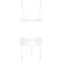 Abierta Fina - conjunto sutiã sensual - renda preta - 85B/L