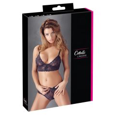 Cottelli - conjunto de lingerie renda floral - lilás