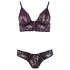Cottelli - conjunto de lingerie renda floral - lilás