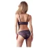 Cottelli - conjunto de lingerie renda floral - lilás - M