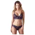 Cottelli - conjunto de lingerie renda floral - lilás - XL