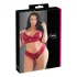 Cottelli Plus Size - conjunto lingerie plus size - renda macia - vermelho