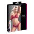 Cottelli - conjunto de lingerie rendado - sutiã e calcinha - vermelho - M
