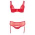 Cottelli Plus Size - lingerie dupla versátil - tamanho grande - vermelho
