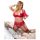 Cottelli Plus Size - lingerie dupla versátil - tamanho grande - vermelho - 90E/XL