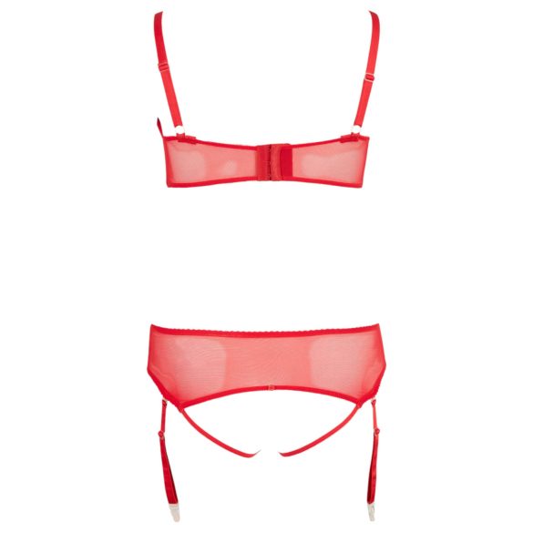 Cottelli Plus Size - lingerie dupla versátil - tamanho grande - vermelho - 90E/XL