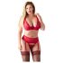 Cottelli Plus Size - lingerie dupla versátil - tamanho grande - vermelho - 95F/2XL
