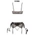Cottelli Bondage - conjunto lingerie rendado - 5 peças - M