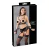 Cottelli Bondage - conjunto lingerie rendado - 5 peças - L