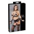 Cottelli Bondage - conjunto lingerie rendado - 5 peças - XL