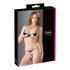 Cottelli - conjunto de lingerie bordado brilhante - preto