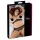 Cottelli Plus Size - conjunto de lingerie com pérolas - preto - 4XL