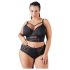 Cottelli Plus Size - sutiã rendado com alças (preto)